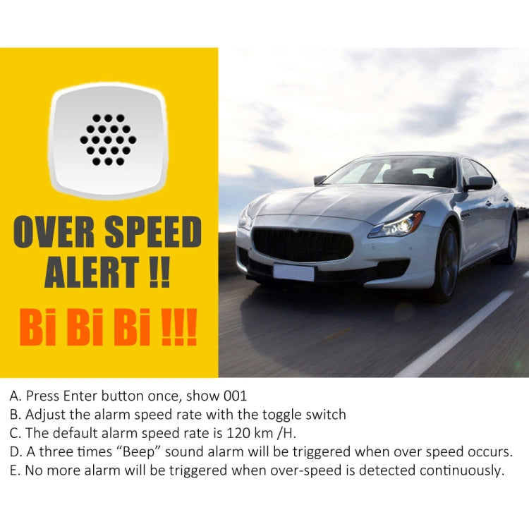 Kingneed C80 4.5 นิ้ว HUD รถ Head-up Display GPS เครื่องวัดความเร็ว Overspeed Alarm ระยะทางความสูงนาฬิกา, C80 4.5inch