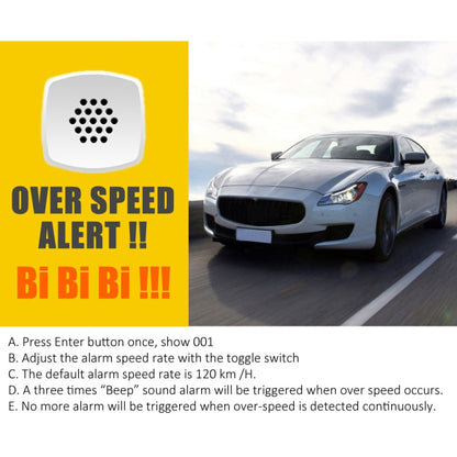 Kingneed C80 4.5 นิ้ว HUD รถ Head-up Display GPS เครื่องวัดความเร็ว Overspeed Alarm ระยะทางความสูงนาฬิกา, C80 4.5inch