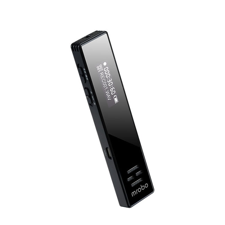 MROBO A10 เครื่องบันทึกเสียงระดับมืออาชีพ HD ลดเสียงรบกวนเครื่องเล่นหน้าจอสี MP3 นักเรียน, 8GB, 16 GB