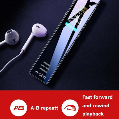 MROBO A10 เครื่องบันทึกเสียงระดับมืออาชีพ HD ลดเสียงรบกวนเครื่องเล่นหน้าจอสี MP3 นักเรียน, 8GB, 16 GB