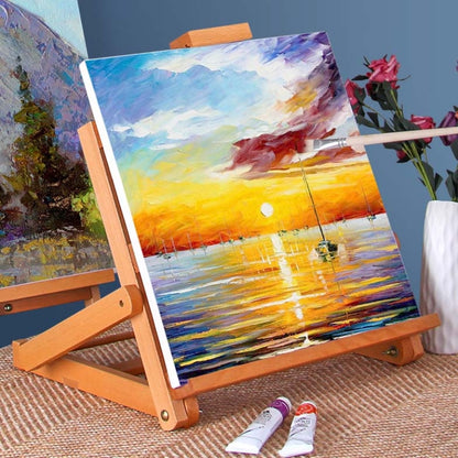 แนวนอนเดสก์ท็อปขาตั้งไม้Sketchนิทรรศการขาตั้ง, Beech  45x37x50cm, Beech 35x33x48cm, Yellow Pine 35x33x48cm