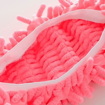 12 ชิ้น Chenille Lazy Mopping รองเท้าทำความสะอาดพื้นที่ถอดออกได้และล้างทำความสะอาดได้ Mop สีสุ่ม, Floor Mop