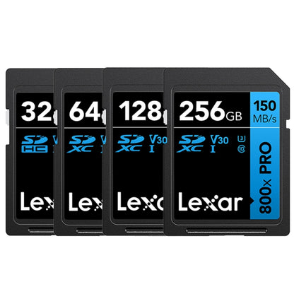 Lexar SD-800X Pro การ์ด SD ความเร็วสูง SLR การ์ดหน่วยความจำกล้อง, 32GB, 64GB