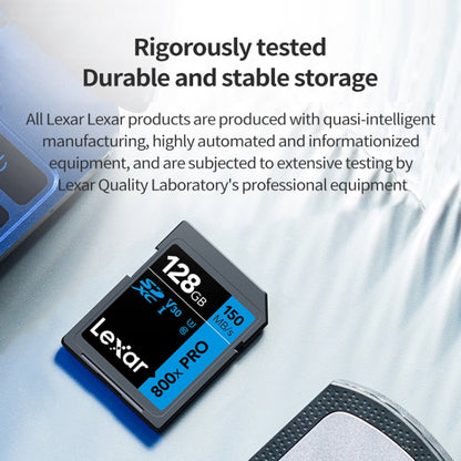 Lexar SD-800X Pro การ์ด SD ความเร็วสูง SLR การ์ดหน่วยความจำกล้อง, 32GB, 64GB