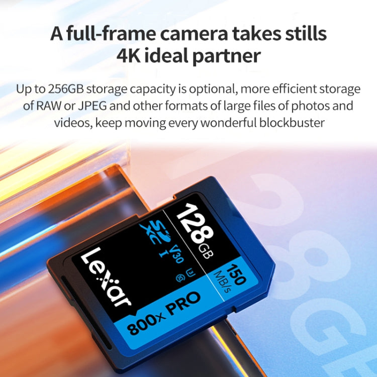 Lexar SD-800X Pro การ์ด SD ความเร็วสูง SLR การ์ดหน่วยความจำกล้อง, 32GB, 64GB