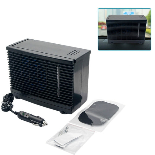 24V รถบรรทุกขนาดใหญ่รุ่นรถเครื่องปรับอากาศพัดลมน้ำพัดลมตู้เย็นรถ Water Cooler พัดลมพัดลมระบายความร้อนในรถยนต์, 24V