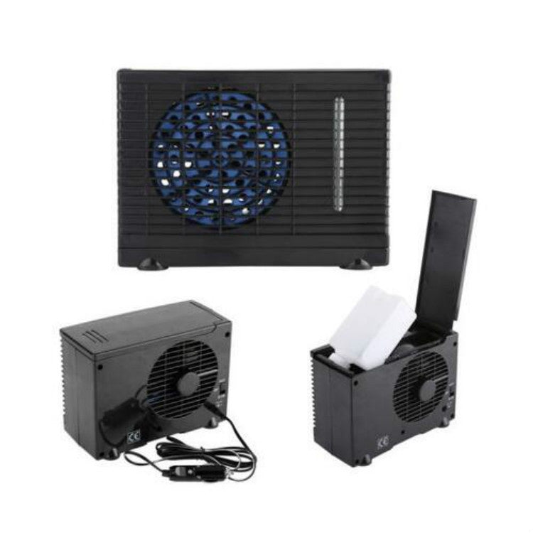 24V รถบรรทุกขนาดใหญ่รุ่นรถเครื่องปรับอากาศพัดลมน้ำพัดลมตู้เย็นรถ Water Cooler พัดลมพัดลมระบายความร้อนในรถยนต์, 24V
