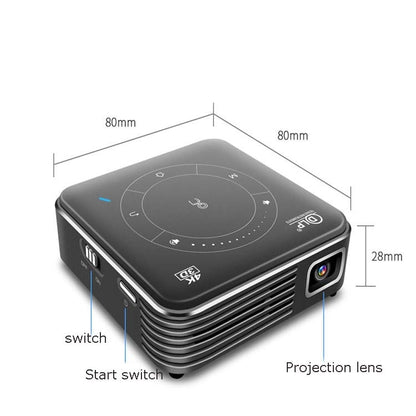 P11 854x480 DLP มินิโปรเจคเตอร์อัจฉริยะพร้อมรีโมทคอนโทรลอินฟราเรด, Android 9.0, 2GB+16GB, รองรับ WiFi 2.4G/5G, บลูทูธ, การ์ด TF