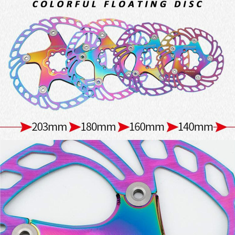 IIIPRO Floating Disc จักรยานเสือภูเขาหกเล็บแผ่นดิสก์เบรค, 140mm, 160mm, 180mm, 203mm