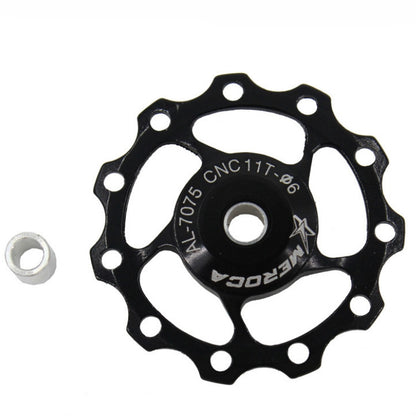4 PCS MEROCA แบริ่งโลหะจักรยานเสือภูเขาจักรยานด้านหลัง Derailleur ล้อ 11 T/13 T ล้อ, 11T Black, 11T Red, 13T Red, 11T Blue, 13T Blue, 11T Purple, 13T Purple, 11T Silver, 13T Silver, 11T Electroplating Colorful, 13T Electroplating Colorful
