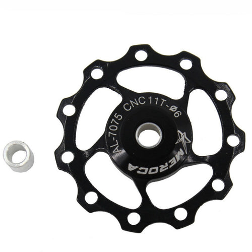 4 PCS MEROCA แบริ่งโลหะจักรยานเสือภูเขาจักรยานด้านหลัง Derailleur ล้อ 11 T/13 T ล้อ, 11T Black, 11T Red, 13T Red, 11T Blue, 13T Blue, 11T Purple, 13T Purple, 11T Silver, 13T Silver, 11T Electroplating Colorful, 13T Electroplating Colorful