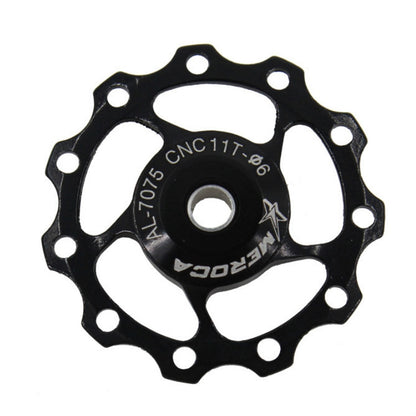 4 PCS MEROCA แบริ่งโลหะจักรยานเสือภูเขาจักรยานด้านหลัง Derailleur ล้อ 11 T/13 T ล้อ, 11T Black, 11T Red, 13T Red, 11T Blue, 13T Blue, 11T Purple, 13T Purple, 11T Silver, 13T Silver, 11T Electroplating Colorful, 13T Electroplating Colorful