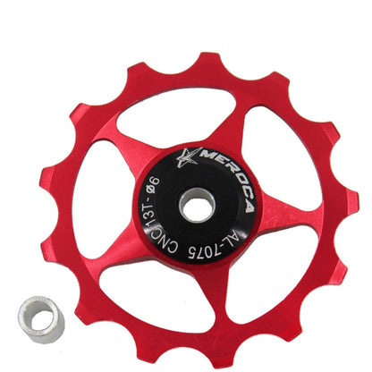 4 PCS MEROCA แบริ่งโลหะจักรยานเสือภูเขาจักรยานด้านหลัง Derailleur ล้อ 11 T/13 T ล้อ, 11T Black, 11T Red, 13T Red, 11T Blue, 13T Blue, 11T Purple, 13T Purple, 11T Silver, 13T Silver, 11T Electroplating Colorful, 13T Electroplating Colorful