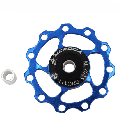 4 PCS MEROCA แบริ่งโลหะจักรยานเสือภูเขาจักรยานด้านหลัง Derailleur ล้อ 11 T/13 T ล้อ, 11T Black, 11T Red, 13T Red, 11T Blue, 13T Blue, 11T Purple, 13T Purple, 11T Silver, 13T Silver, 11T Electroplating Colorful, 13T Electroplating Colorful