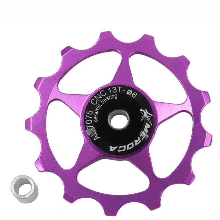 4 PCS MEROCA แบริ่งโลหะจักรยานเสือภูเขาจักรยานด้านหลัง Derailleur ล้อ 11 T/13 T ล้อ, 11T Black, 11T Red, 13T Red, 11T Blue, 13T Blue, 11T Purple, 13T Purple, 11T Silver, 13T Silver, 11T Electroplating Colorful, 13T Electroplating Colorful