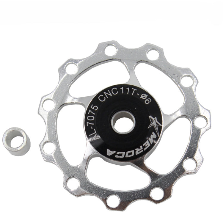 4 PCS MEROCA แบริ่งโลหะจักรยานเสือภูเขาจักรยานด้านหลัง Derailleur ล้อ 11 T/13 T ล้อ, 11T Black, 11T Red, 13T Red, 11T Blue, 13T Blue, 11T Purple, 13T Purple, 11T Silver, 13T Silver, 11T Electroplating Colorful, 13T Electroplating Colorful