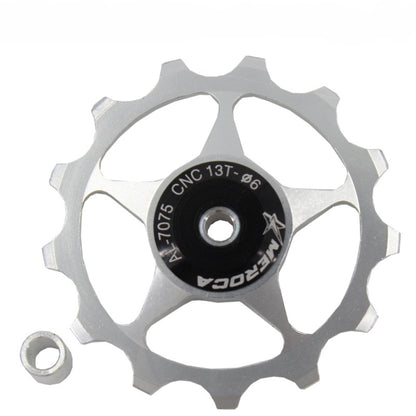 4 PCS MEROCA แบริ่งโลหะจักรยานเสือภูเขาจักรยานด้านหลัง Derailleur ล้อ 11 T/13 T ล้อ, 11T Black, 11T Red, 13T Red, 11T Blue, 13T Blue, 11T Purple, 13T Purple, 11T Silver, 13T Silver, 11T Electroplating Colorful, 13T Electroplating Colorful