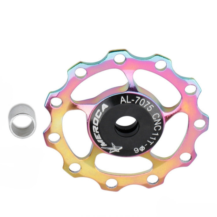 4 PCS MEROCA แบริ่งโลหะจักรยานเสือภูเขาจักรยานด้านหลัง Derailleur ล้อ 11 T/13 T ล้อ, 11T Black, 11T Red, 13T Red, 11T Blue, 13T Blue, 11T Purple, 13T Purple, 11T Silver, 13T Silver, 11T Electroplating Colorful, 13T Electroplating Colorful
