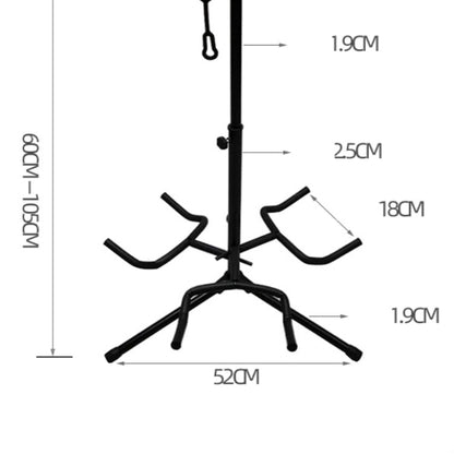 ขาตั้งกีตาร์สามหัวปรับความสูงได้, Three-head Guitar Stand