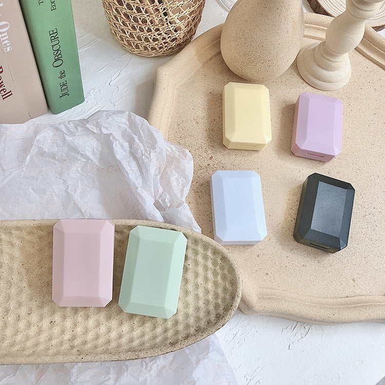 15 ชิ้นคอนแทคเลนส์เคส Simple Mini Push-type กล่องคู่คอนแทคเลนส์สีสุ่ม, 2 PCS Contact Lens Case
