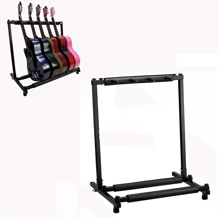 ชั้นวางขาตั้งกีตาร์โลหะยาวแบบพับได้, Three Racks, Five Racks, Seven Racks, Nine Racks