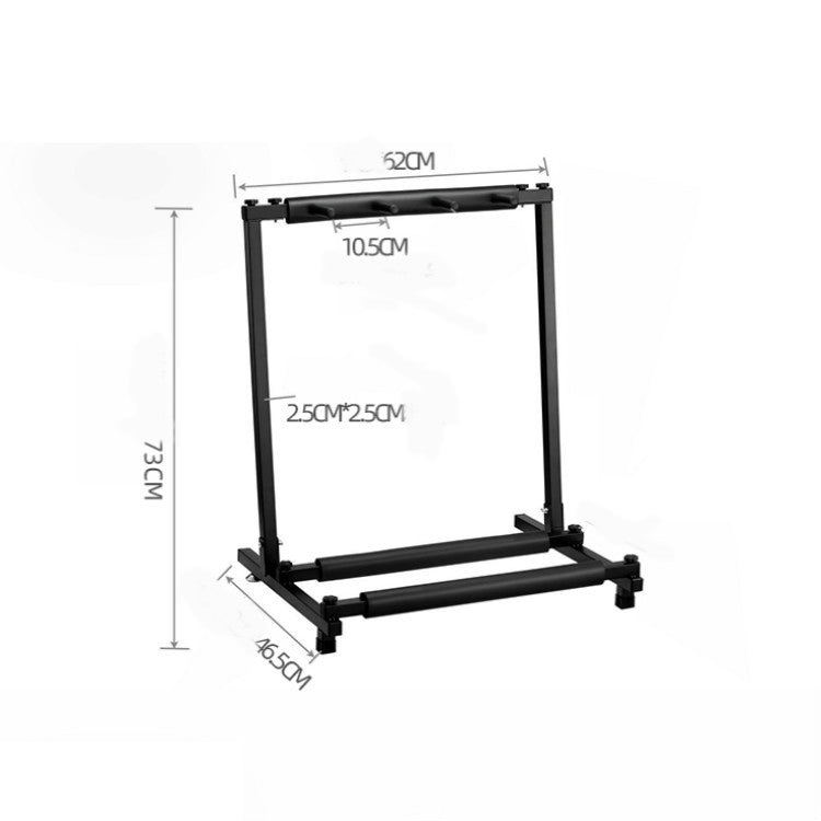 ชั้นวางขาตั้งกีตาร์โลหะยาวแบบพับได้, Three Racks, Five Racks, Seven Racks, Nine Racks