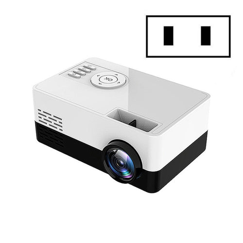 S261/J16 Home Mini HD 1080P โปรเจคเตอร์ LED แบบพกพา, รองรับการ์ด TF / ดิสก์ AV / U, US Plug, EU Plug, UK Plug, AU Plug