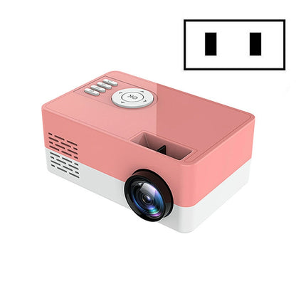 S261/J16 Home Mini HD 1080P โปรเจคเตอร์ LED แบบพกพา, รองรับการ์ด TF / ดิสก์ AV / U, US Plug, EU Plug, UK Plug, AU Plug