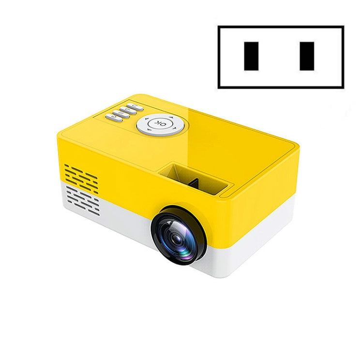S261/J16 Home Mini HD 1080P โปรเจคเตอร์ LED แบบพกพา, รองรับการ์ด TF / ดิสก์ AV / U, US Plug, EU Plug, UK Plug, AU Plug