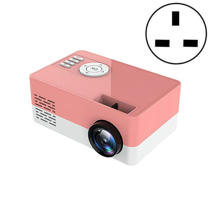 S261/J16 Home Mini HD 1080P โปรเจคเตอร์ LED แบบพกพา, รองรับการ์ด TF / ดิสก์ AV / U, US Plug, EU Plug, UK Plug, AU Plug