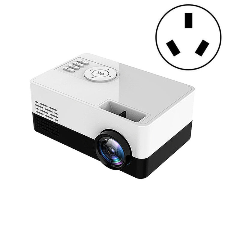 S261/J16 Home Mini HD 1080P โปรเจคเตอร์ LED แบบพกพา, รองรับการ์ด TF / ดิสก์ AV / U, US Plug, EU Plug, UK Plug, AU Plug