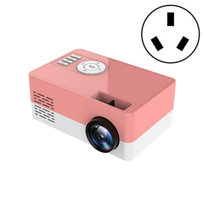 S261/J16 Home Mini HD 1080P โปรเจคเตอร์ LED แบบพกพา, รองรับการ์ด TF / ดิสก์ AV / U, US Plug, EU Plug, UK Plug, AU Plug