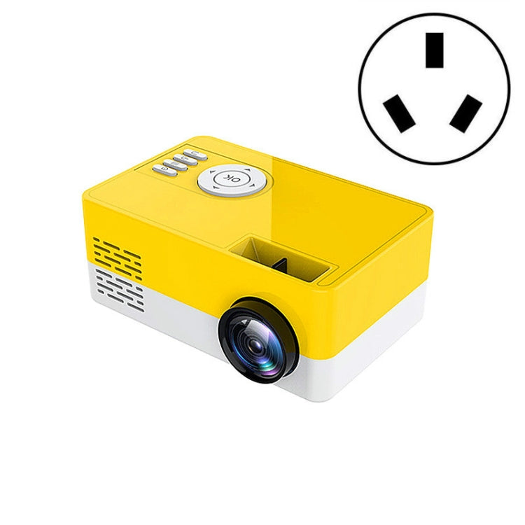 S261/J16 Home Mini HD 1080P โปรเจคเตอร์ LED แบบพกพา, รองรับการ์ด TF / ดิสก์ AV / U, US Plug, EU Plug, UK Plug, AU Plug