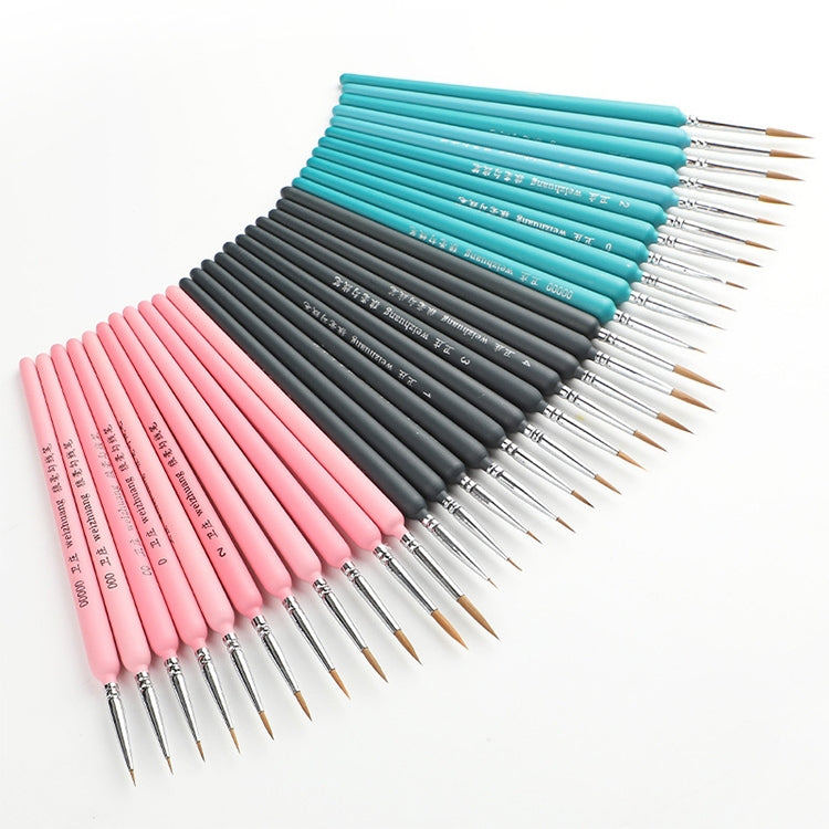 WeiZhuang Hook Line ปากกาภาพวาดมือวาดสีน้ำหมาป่า Mint Hook Line ปากกาภาพวาดจังหวะแปรงเส้นบาง, 10 PCS 00000 Dark Blue, 10 PCS 000 Dark Blue, 10 PCS 00 Dark Blue, 10 PCS 0 Dark Blue, 10 PCS 1 Dark Blue, 10 PCS 2 Dark Blue, 10 PCS 3 Dark Blue             ...