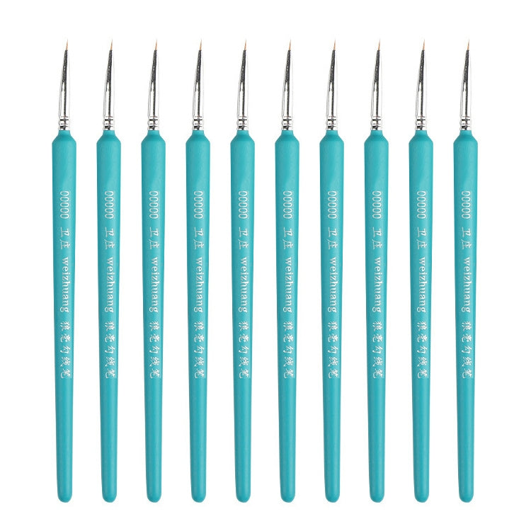 WeiZhuang Hook Line ปากกาภาพวาดมือวาดสีน้ำหมาป่า Mint Hook Line ปากกาภาพวาดจังหวะแปรงเส้นบาง, 10 PCS 00000 Dark Blue, 10 PCS 000 Dark Blue, 10 PCS 00 Dark Blue, 10 PCS 0 Dark Blue, 10 PCS 1 Dark Blue, 10 PCS 2 Dark Blue, 10 PCS 3 Dark Blue             ...