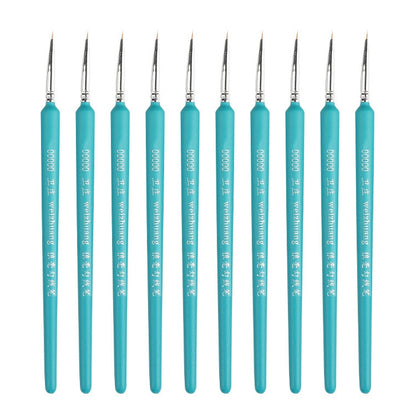 WeiZhuang Hook Line ปากกาภาพวาดมือวาดสีน้ำหมาป่า Mint Hook Line ปากกาภาพวาดจังหวะแปรงเส้นบาง, 10 PCS 00000 Dark Blue, 10 PCS 000 Dark Blue, 10 PCS 00 Dark Blue, 10 PCS 0 Dark Blue, 10 PCS 1 Dark Blue, 10 PCS 2 Dark Blue, 10 PCS 3 Dark Blue             ...