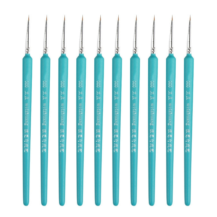 WeiZhuang Hook Line ปากกาภาพวาดมือวาดสีน้ำหมาป่า Mint Hook Line ปากกาภาพวาดจังหวะแปรงเส้นบาง, 10 PCS 00000 Dark Blue, 10 PCS 000 Dark Blue, 10 PCS 00 Dark Blue, 10 PCS 0 Dark Blue, 10 PCS 1 Dark Blue, 10 PCS 2 Dark Blue, 10 PCS 3 Dark Blue             ...