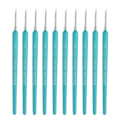 WeiZhuang Hook Line ปากกาภาพวาดมือวาดสีน้ำหมาป่า Mint Hook Line ปากกาภาพวาดจังหวะแปรงเส้นบาง, 10 PCS 00000 Dark Blue, 10 PCS 000 Dark Blue, 10 PCS 00 Dark Blue, 10 PCS 0 Dark Blue, 10 PCS 1 Dark Blue, 10 PCS 2 Dark Blue, 10 PCS 3 Dark Blue             ...