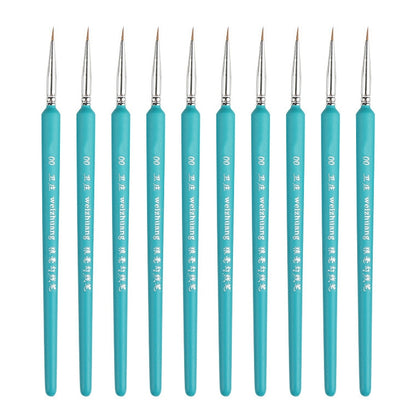 WeiZhuang Hook Line ปากกาภาพวาดมือวาดสีน้ำหมาป่า Mint Hook Line ปากกาภาพวาดจังหวะแปรงเส้นบาง, 10 PCS 00000 Dark Blue, 10 PCS 000 Dark Blue, 10 PCS 00 Dark Blue, 10 PCS 0 Dark Blue, 10 PCS 1 Dark Blue, 10 PCS 2 Dark Blue, 10 PCS 3 Dark Blue             ...