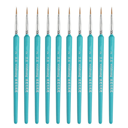 WeiZhuang Hook Line ปากกาภาพวาดมือวาดสีน้ำหมาป่า Mint Hook Line ปากกาภาพวาดจังหวะแปรงเส้นบาง, 10 PCS 00000 Dark Blue, 10 PCS 000 Dark Blue, 10 PCS 00 Dark Blue, 10 PCS 0 Dark Blue, 10 PCS 1 Dark Blue, 10 PCS 2 Dark Blue, 10 PCS 3 Dark Blue             ...