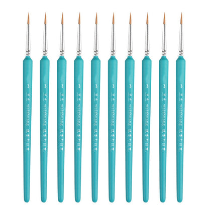 WeiZhuang Hook Line ปากกาภาพวาดมือวาดสีน้ำหมาป่า Mint Hook Line ปากกาภาพวาดจังหวะแปรงเส้นบาง, 10 PCS 00000 Dark Blue, 10 PCS 000 Dark Blue, 10 PCS 00 Dark Blue, 10 PCS 0 Dark Blue, 10 PCS 1 Dark Blue, 10 PCS 2 Dark Blue, 10 PCS 3 Dark Blue             ...