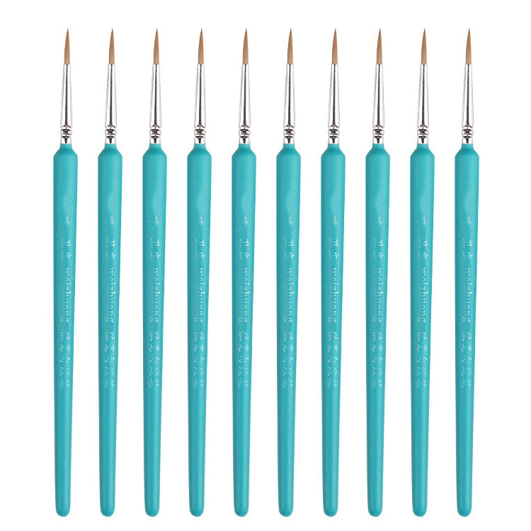 WeiZhuang Hook Line ปากกาภาพวาดมือวาดสีน้ำหมาป่า Mint Hook Line ปากกาภาพวาดจังหวะแปรงเส้นบาง, 10 PCS 00000 Dark Blue, 10 PCS 000 Dark Blue, 10 PCS 00 Dark Blue, 10 PCS 0 Dark Blue, 10 PCS 1 Dark Blue, 10 PCS 2 Dark Blue, 10 PCS 3 Dark Blue             ...
