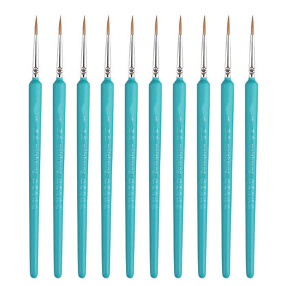 WeiZhuang Hook Line ปากกาภาพวาดมือวาดสีน้ำหมาป่า Mint Hook Line ปากกาภาพวาดจังหวะแปรงเส้นบาง, 10 PCS 00000 Dark Blue, 10 PCS 000 Dark Blue, 10 PCS 00 Dark Blue, 10 PCS 0 Dark Blue, 10 PCS 1 Dark Blue, 10 PCS 2 Dark Blue, 10 PCS 3 Dark Blue             ...