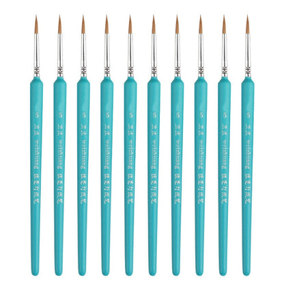 WeiZhuang Hook Line ปากกาภาพวาดมือวาดสีน้ำหมาป่า Mint Hook Line ปากกาภาพวาดจังหวะแปรงเส้นบาง, 10 PCS 00000 Dark Blue, 10 PCS 000 Dark Blue, 10 PCS 00 Dark Blue, 10 PCS 0 Dark Blue, 10 PCS 1 Dark Blue, 10 PCS 2 Dark Blue, 10 PCS 3 Dark Blue             ...