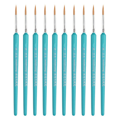 WeiZhuang Hook Line ปากกาภาพวาดมือวาดสีน้ำหมาป่า Mint Hook Line ปากกาภาพวาดจังหวะแปรงเส้นบาง, 10 PCS 00000 Dark Blue, 10 PCS 000 Dark Blue, 10 PCS 00 Dark Blue, 10 PCS 0 Dark Blue, 10 PCS 1 Dark Blue, 10 PCS 2 Dark Blue, 10 PCS 3 Dark Blue             ...