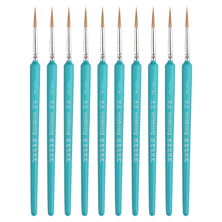 WeiZhuang Hook Line ปากกาภาพวาดมือวาดสีน้ำหมาป่า Mint Hook Line ปากกาภาพวาดจังหวะแปรงเส้นบาง, 10 PCS 00000 Dark Blue, 10 PCS 000 Dark Blue, 10 PCS 00 Dark Blue, 10 PCS 0 Dark Blue, 10 PCS 1 Dark Blue, 10 PCS 2 Dark Blue, 10 PCS 3 Dark Blue             ...
