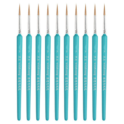WeiZhuang Hook Line ปากกาภาพวาดมือวาดสีน้ำหมาป่า Mint Hook Line ปากกาภาพวาดจังหวะแปรงเส้นบาง, 10 PCS 00000 Dark Blue, 10 PCS 000 Dark Blue, 10 PCS 00 Dark Blue, 10 PCS 0 Dark Blue, 10 PCS 1 Dark Blue, 10 PCS 2 Dark Blue, 10 PCS 3 Dark Blue             ...
