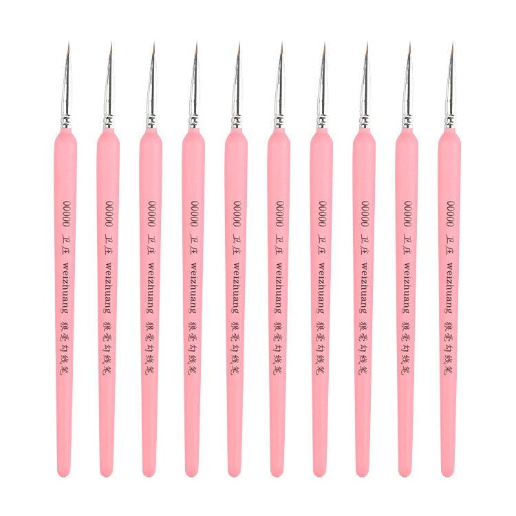 WeiZhuang Hook Line ปากกาภาพวาดมือวาดสีน้ำหมาป่า Mint Hook Line ปากกาภาพวาดจังหวะแปรงเส้นบาง, 10 PCS 00000 Dark Blue, 10 PCS 000 Dark Blue, 10 PCS 00 Dark Blue, 10 PCS 0 Dark Blue, 10 PCS 1 Dark Blue, 10 PCS 2 Dark Blue, 10 PCS 3 Dark Blue             ...