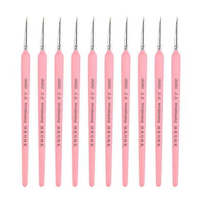 WeiZhuang Hook Line ปากกาภาพวาดมือวาดสีน้ำหมาป่า Mint Hook Line ปากกาภาพวาดจังหวะแปรงเส้นบาง, 10 PCS 00000 Dark Blue, 10 PCS 000 Dark Blue, 10 PCS 00 Dark Blue, 10 PCS 0 Dark Blue, 10 PCS 1 Dark Blue, 10 PCS 2 Dark Blue, 10 PCS 3 Dark Blue             ...