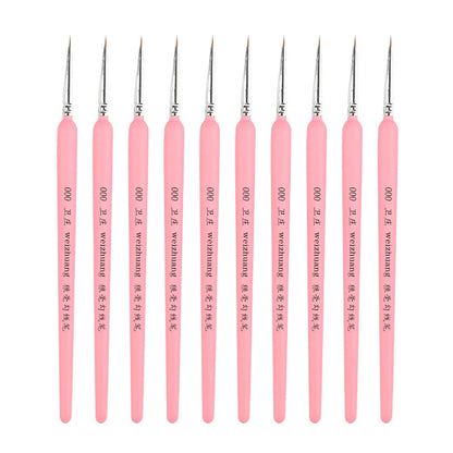 WeiZhuang Hook Line ปากกาภาพวาดมือวาดสีน้ำหมาป่า Mint Hook Line ปากกาภาพวาดจังหวะแปรงเส้นบาง, 10 PCS 00000 Dark Blue, 10 PCS 000 Dark Blue, 10 PCS 00 Dark Blue, 10 PCS 0 Dark Blue, 10 PCS 1 Dark Blue, 10 PCS 2 Dark Blue, 10 PCS 3 Dark Blue             ...